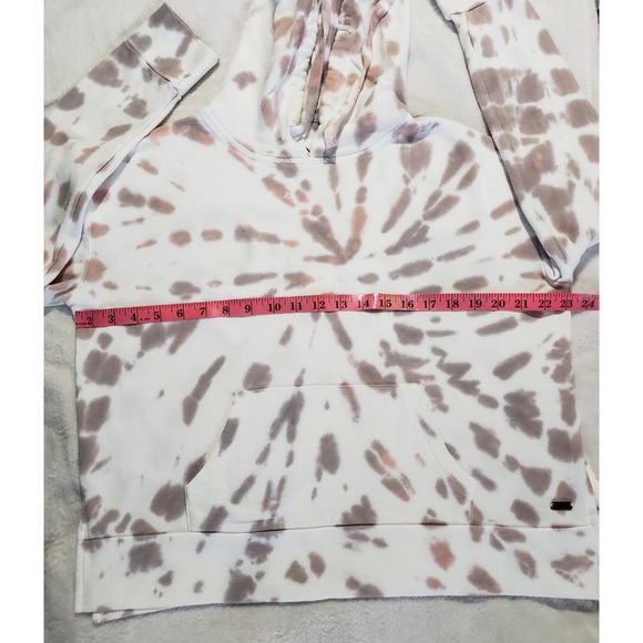 MNY Marc New York Performance Hoodie Women's Small White Pink Gray Tie Dye - Picture 7 of 8